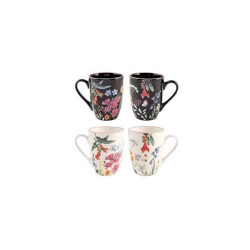 Compra Mug new bone china caroline mix blanco negro 34 cl surtido NON 7077068 al mejor precio