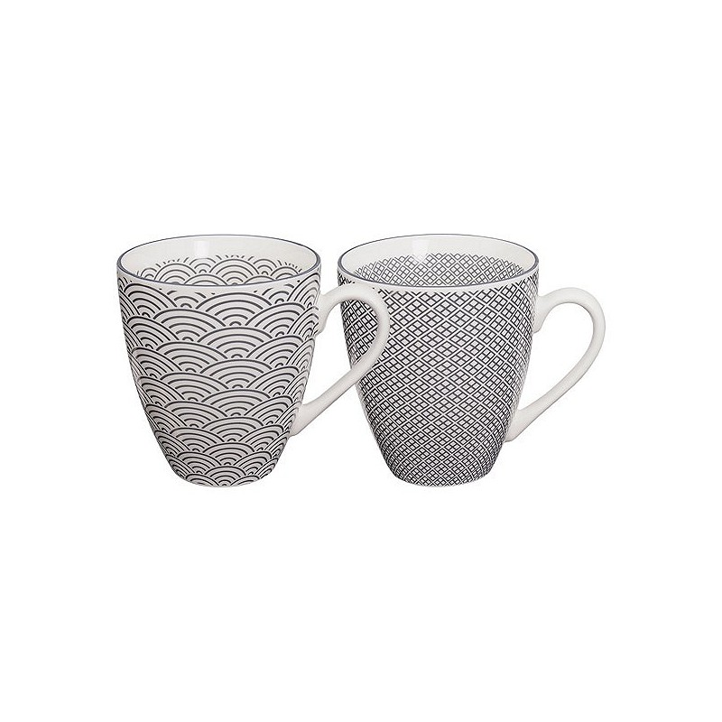 Compra Mug porcelana nippon grey (set 2) 300 ml TOKYO 14842 al mejor precio