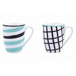 MUG PORCELANA ZIGZAG BID...