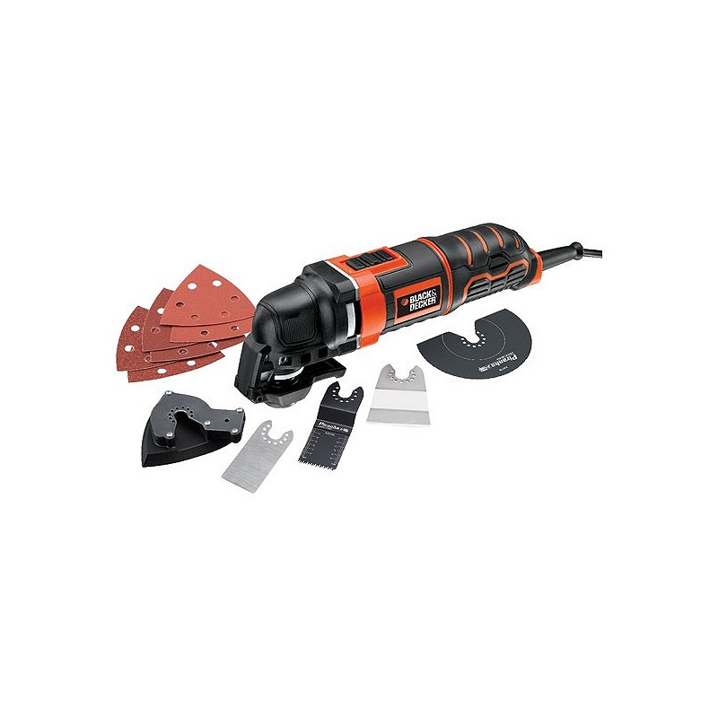 Compra Multiherramienta oscilante con cable mt300k 300 w más 11 accesorios BLACK & DECKER MT300KA al mejor precio