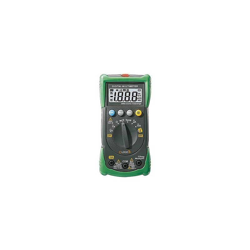 Compra Multimetro digital 3 en 1 multimetro más detector más termometro C-LOGIC 50003 al mejor precio