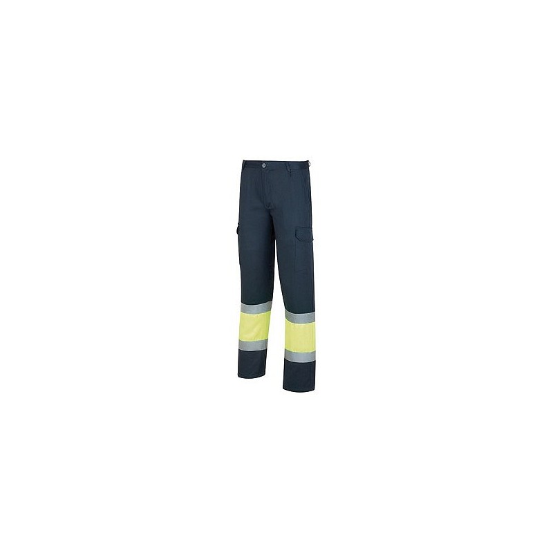 Compra Pantalon alta visibilidad azul marino / amarillo fluor talla 48 MARCA 388-PFY/A48 al mejor precio