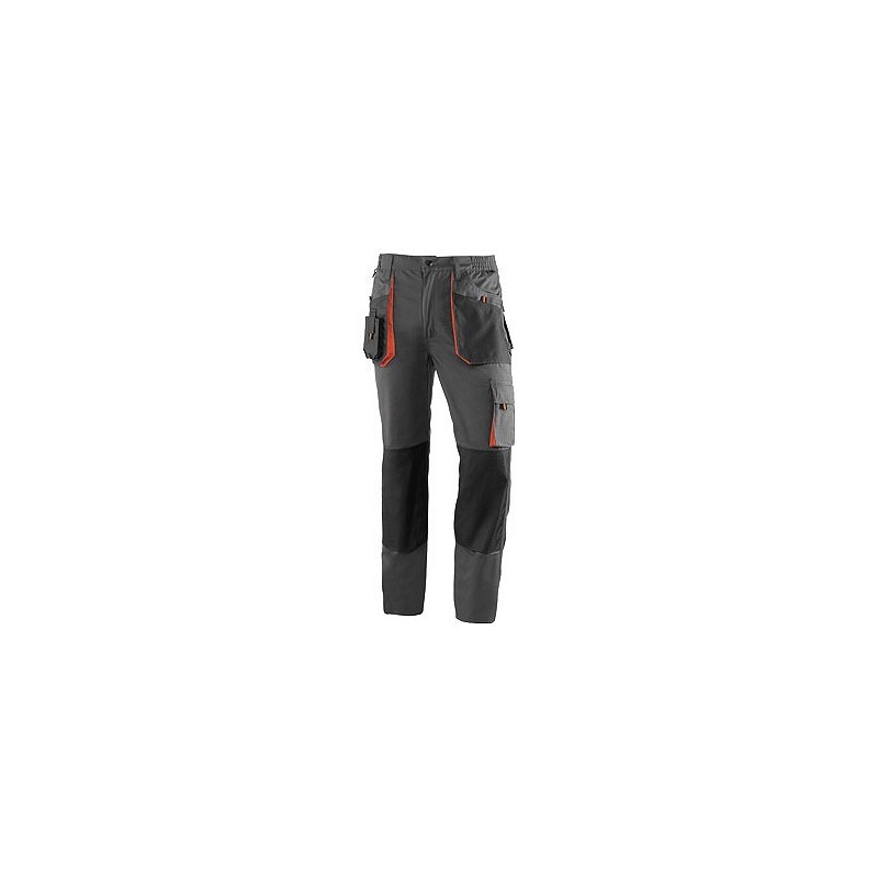 Compra Pantalon multibolsillos 265 gr top range gris / naranja talla l JUBA 961/L al mejor precio