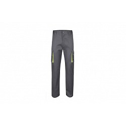 Compra PANTALON STRETCH 240 GR FLUOR MATCH GRIS / AMARILLO TALLA 48 VELILLA 103008S 8/2048 al mejor precio