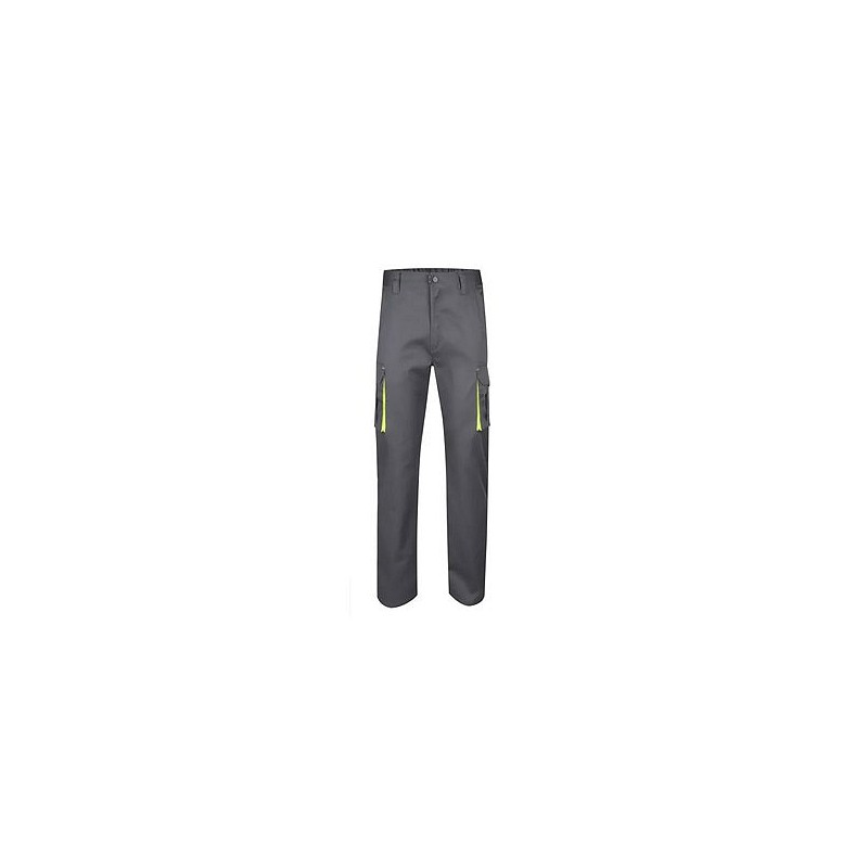 Compra PANTALON STRETCH 240 GR FLUOR MATCH GRIS / AMARILLO TALLA 48 VELILLA 103008S 8/2048 al mejor precio