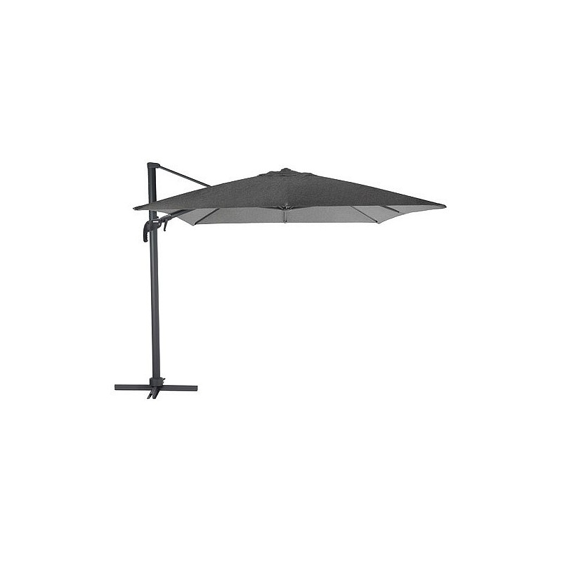 Compra Parasol aluminio excentrico antracita 3 x 3 m QFPLUS 171260A al mejor precio