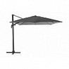 Compra Parasol aluminio excentrico antracita 3 x 3 m QFPLUS 171260A al mejor precio