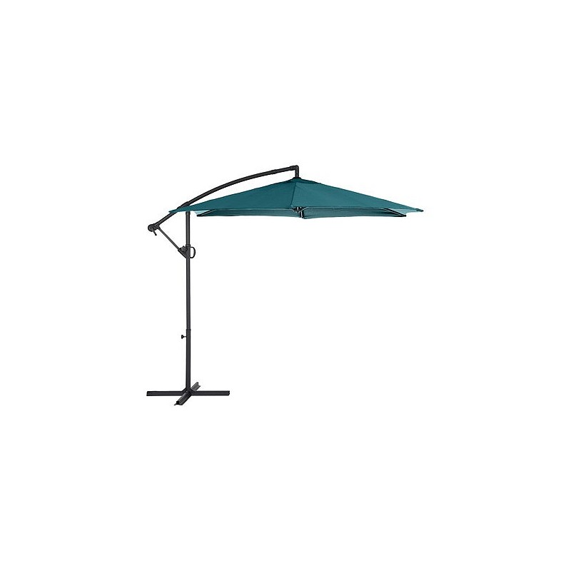 Compra Parasol aluminio excentrico azul verdoso 3 m QFPLUS 165474 al mejor precio