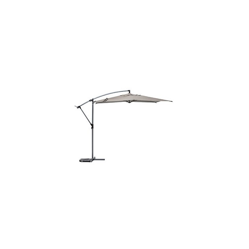 Compra Parasol aluminio excentrico taupe diámetro 3 m QFPLUS 171256B al mejor precio