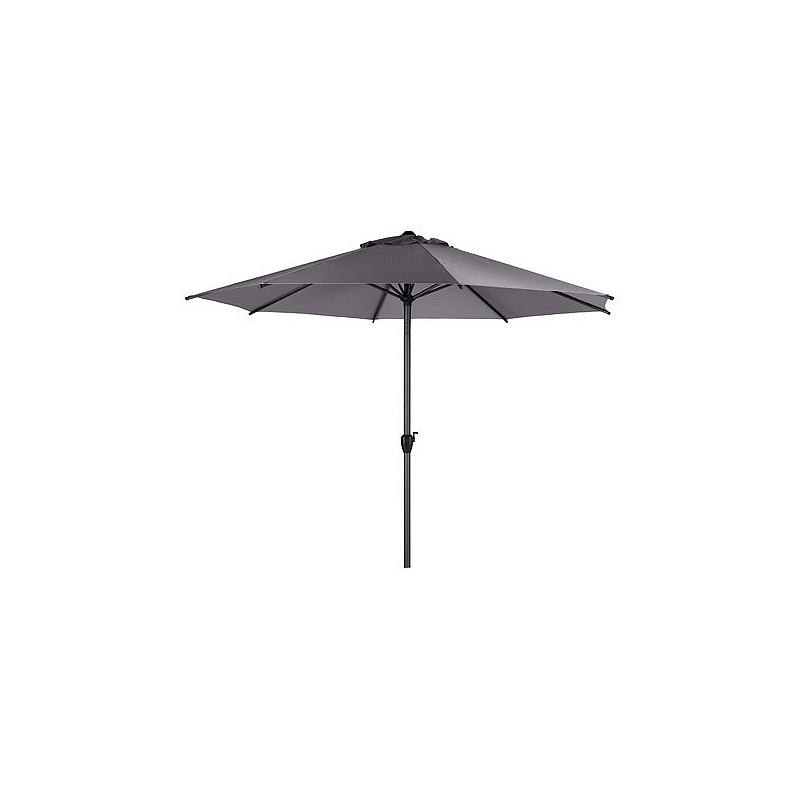 Compra Parasol aluminio inclinable antracita 3 m tubo 48 mm con manivela QFPLUS 165527A al mejor precio