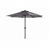 Compra Parasol aluminio inclinable antracita 3 m tubo 48 mm con manivela QFPLUS 165527A al mejor precio