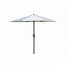 Compra Parasol aluminio inclinable arena 2.5 m tubo 38 mm con manivela QFPLUS LYC-001 2.50 M SAND al mejor precio