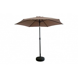 Compra Parasol Aluminio Inclinable Beige 3 M Tubo 48 Mm Con Manivela Non Beige al mejor precio