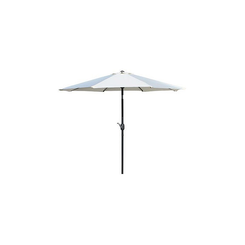 Compra Parasol aluminio inclinable taupe 2.5 m tubo 38 mm con manivela QFPLUS LYC-001 2.50 M TAUPE al mejor precio