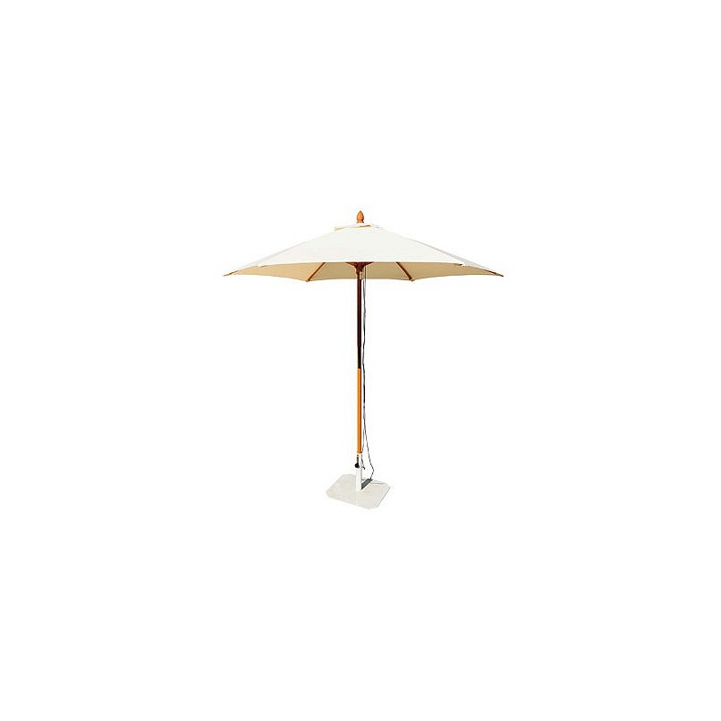 Compra Parasol madera crudo 2.5 m tubo 38 mm QFPLUS PARASOL 250CM al mejor precio