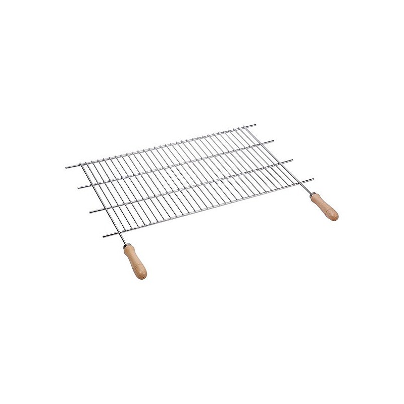 Compra Parrilla recortable zinc mango madera 80xf40 cm (corte 73-82 cm) SAUVIC 2475 al mejor precio