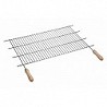 Compra Parrilla recortable zinc mango madera 80xf40 cm (corte 73-82 cm) SAUVIC 2475 al mejor precio