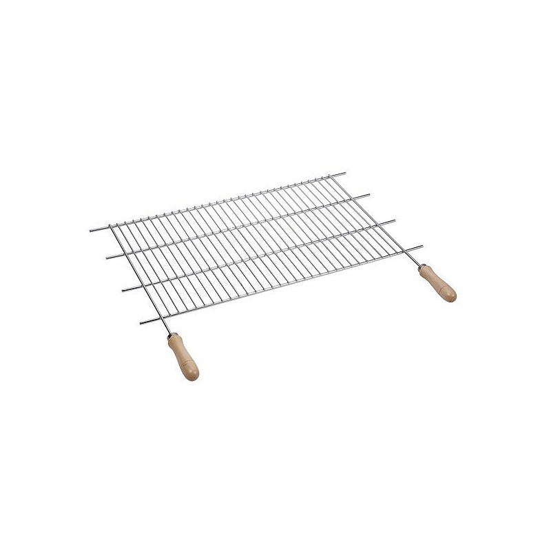 Compra Parrilla recortable zinc mango madera 70xf40 cm (corte 62,5-72,5 cm) SAUVIC 2470 al mejor precio