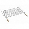 Compra Parrilla recortable zinc mango madera 70xf40 cm (corte 62,5-72,5 cm) SAUVIC 2470 al mejor precio