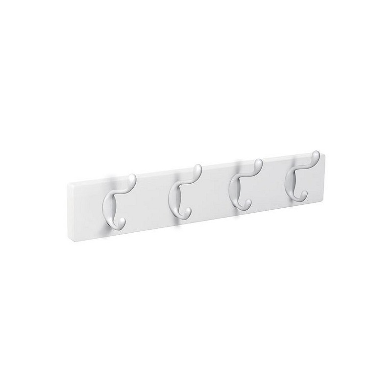 Compra Percha pared madera blanca 4 ganchos blancos NESU 9101BLBL al mejor precio