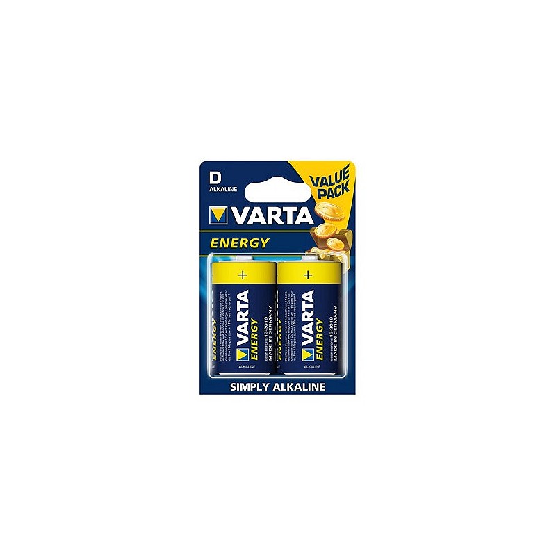 Compra Pila alcalina energy lr20d 2 unidades VARTA 4120229412 al mejor precio