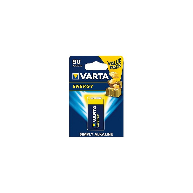 Compra Pila alcalina energy 6lr61 bl.1 9v VARTA 4122229411 al mejor precio