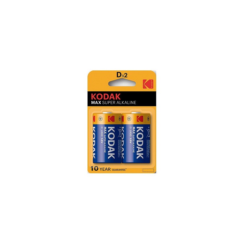 Compra Pila alcalina max lr20 bl2-d KODAK 30952843 al mejor precio