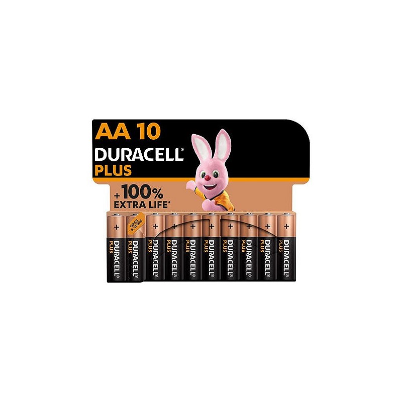 Compra Pila alcalina plus lr06 aa bl.10 DURACELL 5015247 al mejor precio