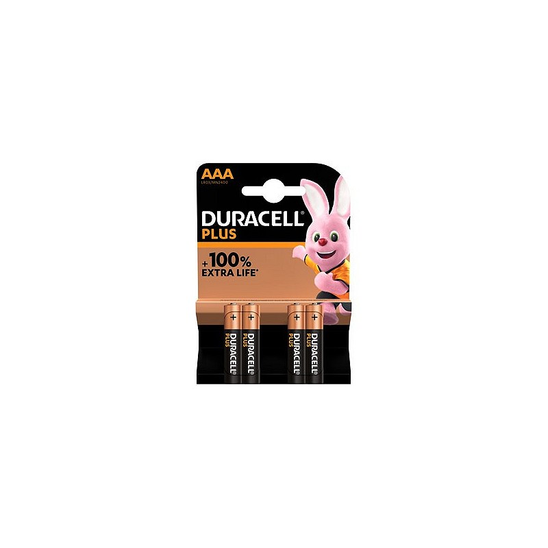 Compra Pila alcalina plus power lr03-aaa bl.4 DURACELL 5009421 al mejor precio