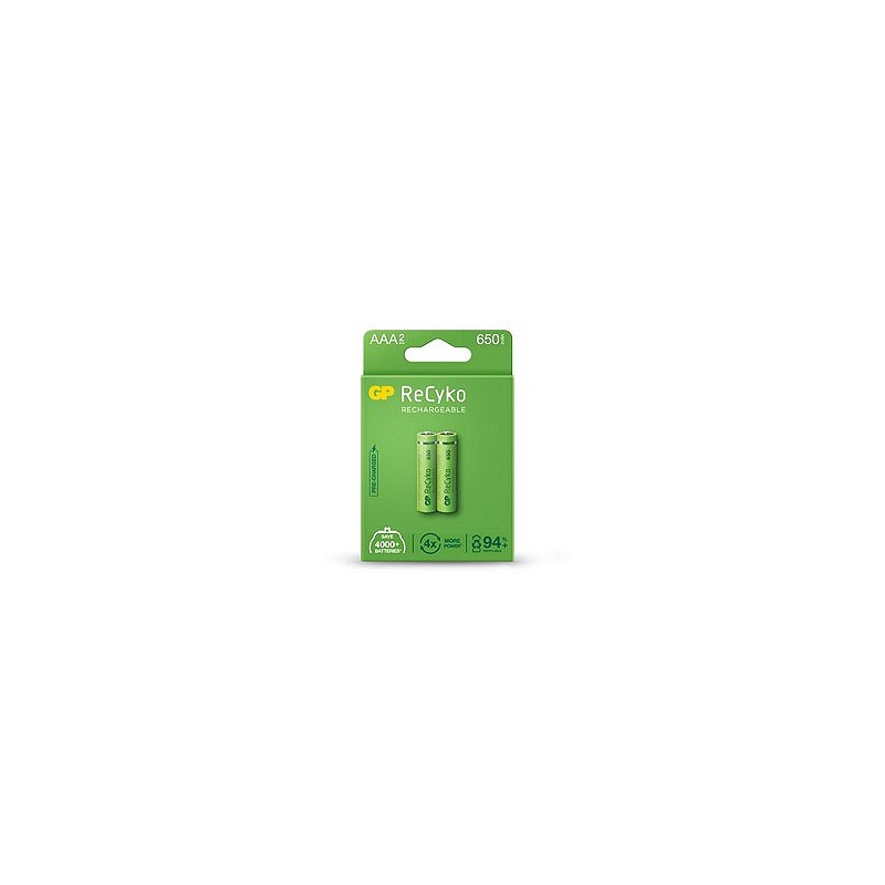 Compra Pila recargable recyko 2 uds lr3-aaa 650 mah GENERAL DE PILAS 065AAAHCB-CB2 GP al mejor precio