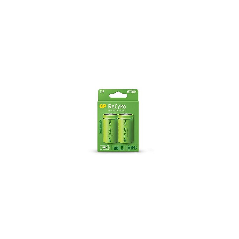 Compra Pila recargable recyko 2 uds lr20-d 5700 mah GENERAL DE PILAS GPRHC57DB025 al mejor precio