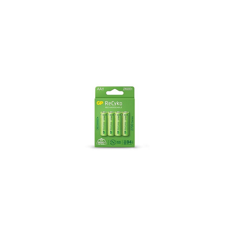 Compra Pila recargable recyko 4 uds lr6 aa 2700 mah GENERAL DE PILAS 270AAHC-CB4 GP al mejor precio