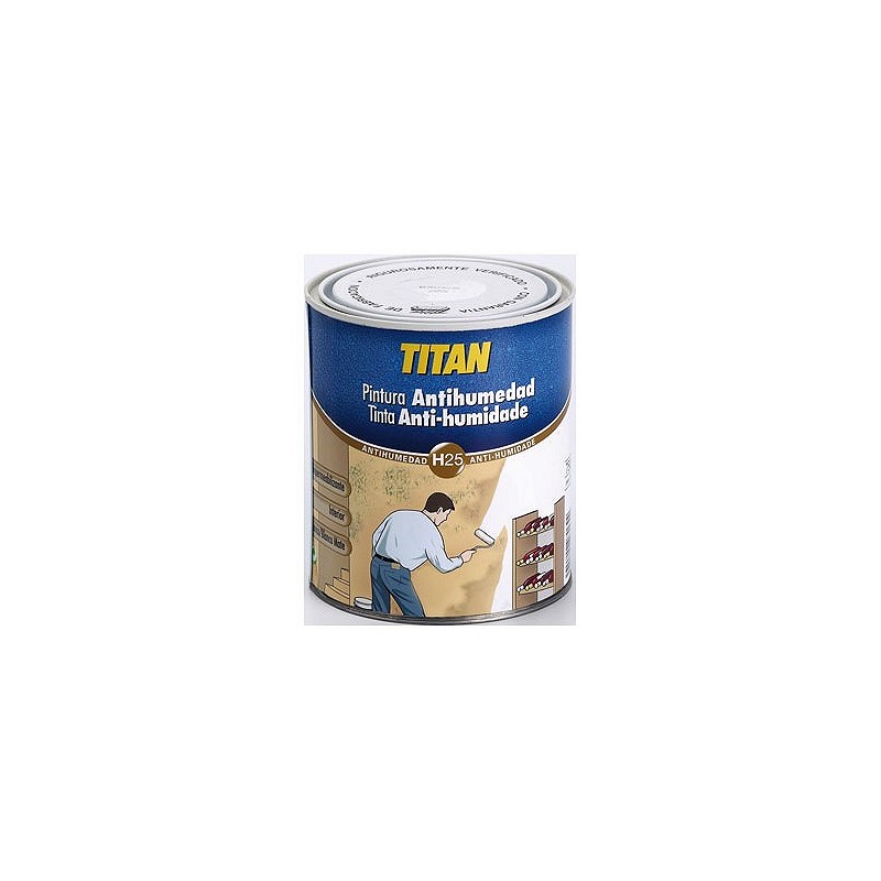 Compra Pintura antihumedad 750 ml blanco TITAN 19000234/5805941 al mejor precio