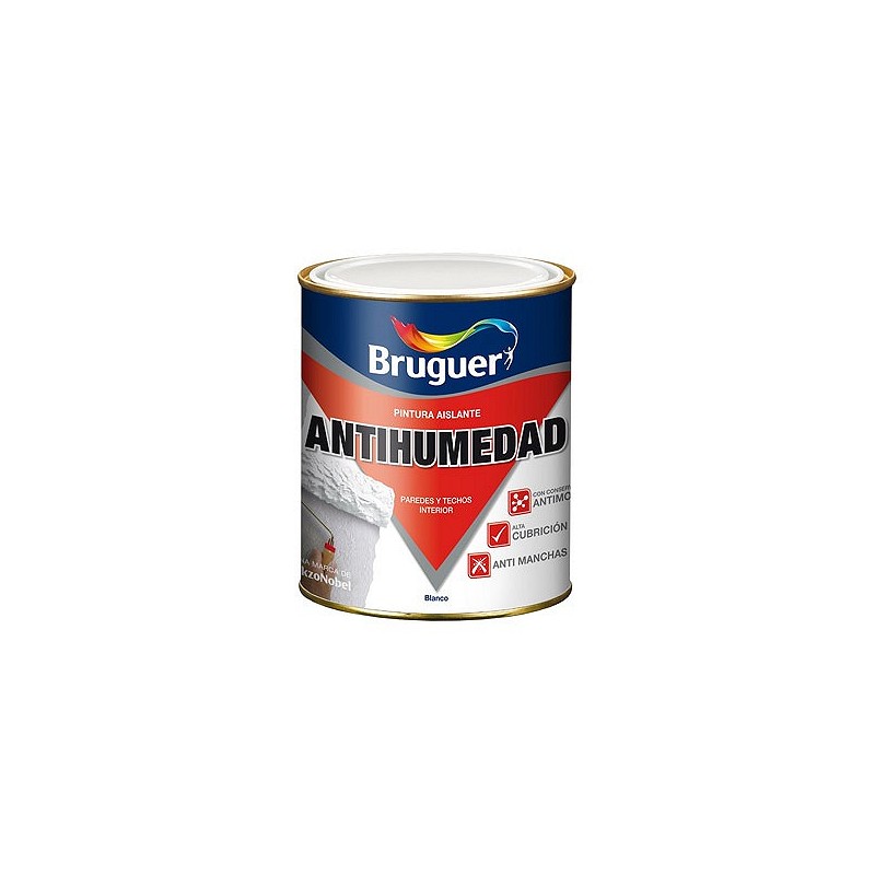 Compra Pintura antihumedad mate 750 ml blanco BRUGUER 5056558 al mejor precio