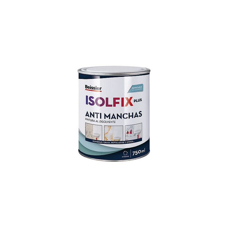 Compra Pintura antimanchas isolfix plus 750 ml blanco BEISSIER 34040-006 al mejor precio