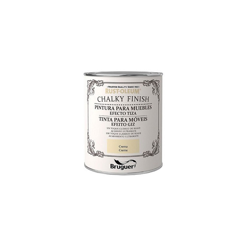 Compra Pintura efecto tiza chalky finish 750 ml crema RUST-OLEUM 5397512 al mejor precio