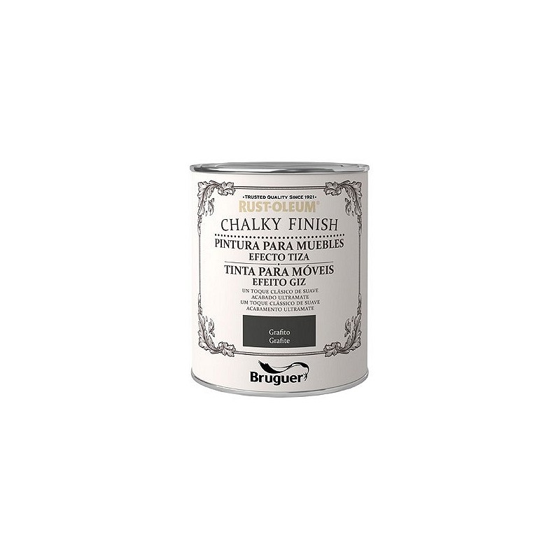 Compra Pintura efecto tiza chalky finish 750 ml grafito RUST-OLEUM 5397533 al mejor precio