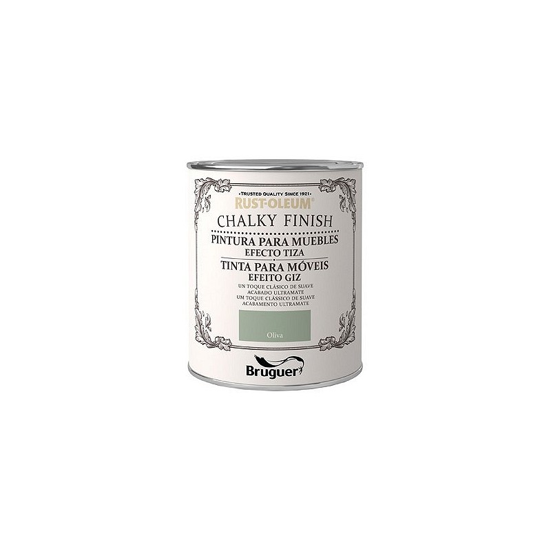 Compra Pintura efecto tiza chalky finish 750 ml oliva RUST-OLEUM 5397527 al mejor precio