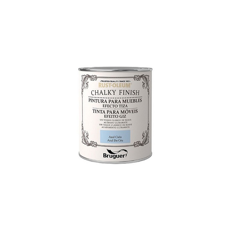 Compra Pintura efecto tiza chalky finish 750 ml azul cielo RUST-OLEUM 5397549 al mejor precio