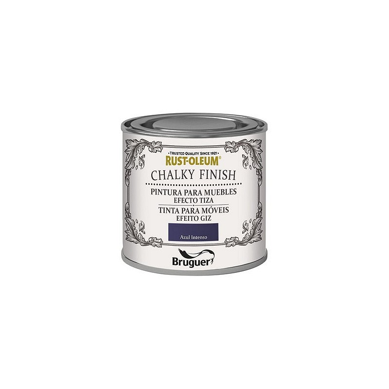 Compra Pintura efecto tiza chalky finish 125 ml azul intenso RUST-OLEUM 5397552 al mejor precio