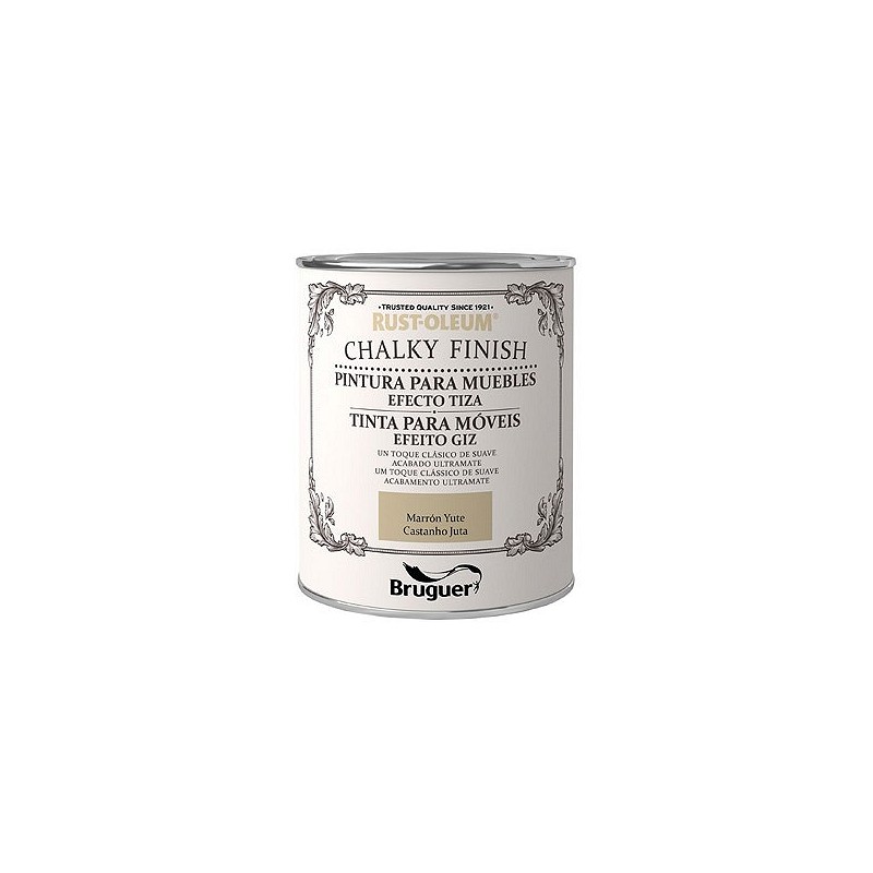 Compra Pintura efecto tiza chalky finish 750 ml marron yute RUST-OLEUM 5397544 al mejor precio