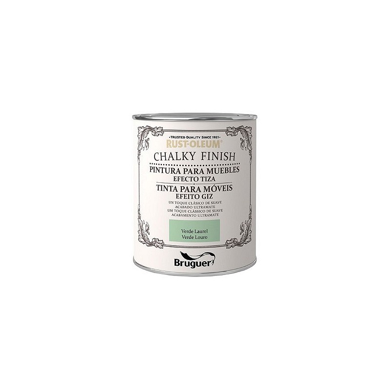 Compra Pintura efecto tiza chalky finish 750 ml verde laurel RUST-OLEUM 5397547 al mejor precio