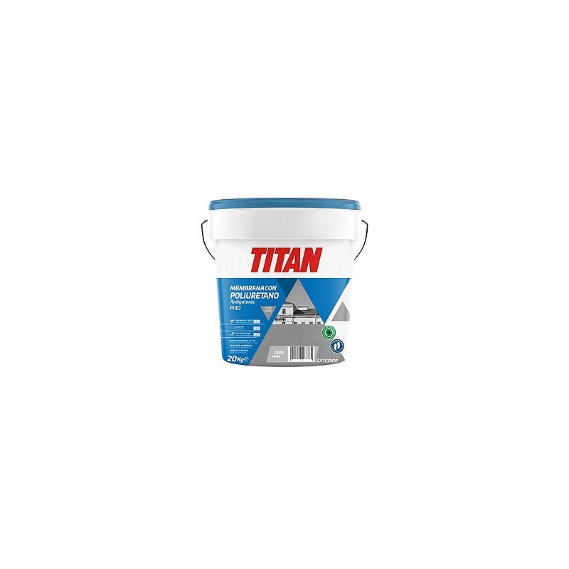 Compra Pintura impermeabilizante con poliuretano h10 20 kg gris TITAN 10H262120/5807389 al mejor precio