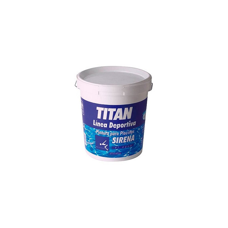 Compra Pintura piscina sirena al agua 2710 4 l azul TITAN 183271004/5808020 al mejor precio