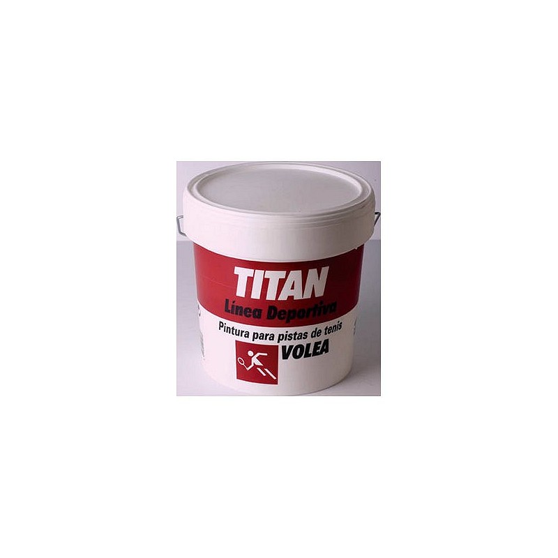 Compra Pintura pistas de tenis volea 4 l rojo TITAN 181238104 al mejor precio