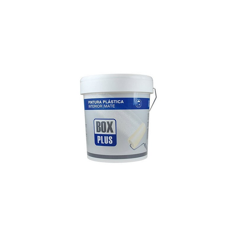 Compra Pintura plastica exterior interior mate 25 kg blanco BOX PLUS 6001 al mejor precio