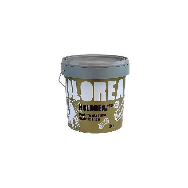 Compra Pintura plastica exterior interior pro mate 5 kg blanco KOLOREA KRP-PRO-5KG/06124 al mejor precio