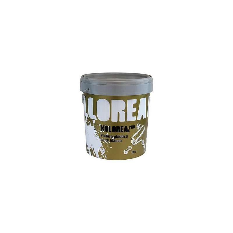 Compra Pintura plastica exterior interior pro mate 20 kg blanco KOLOREA KRP-PRO-20KG/06123 al mejor precio