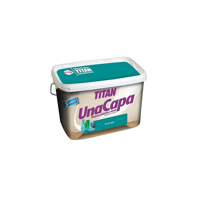 Compra Pintura plastica una capa mate 2,5 l esmeralda TITAN 69630726/5806805 al mejor precio