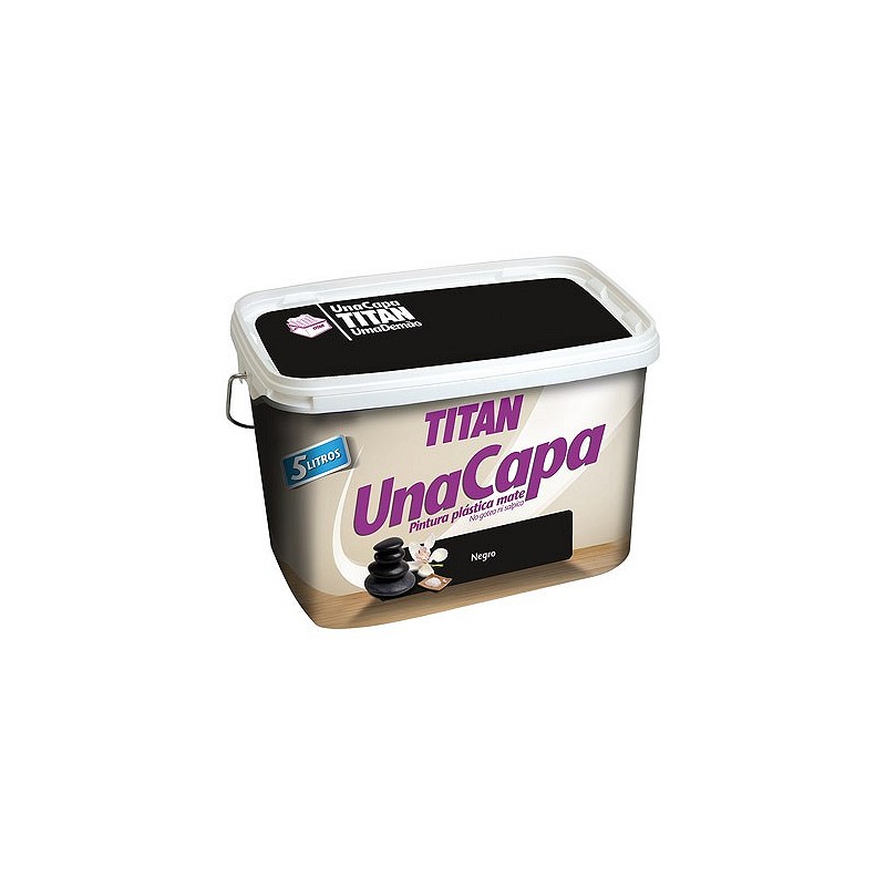 Compra Pintura plastica una capa mate 2,5 l negro TITAN 69630926/5806809 al mejor precio